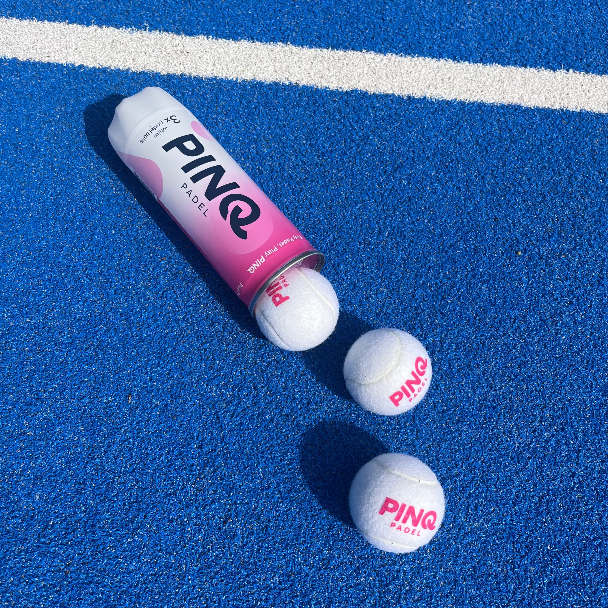 PINQ Padelballen - Wit - Losse Koker (1x3 ballen)