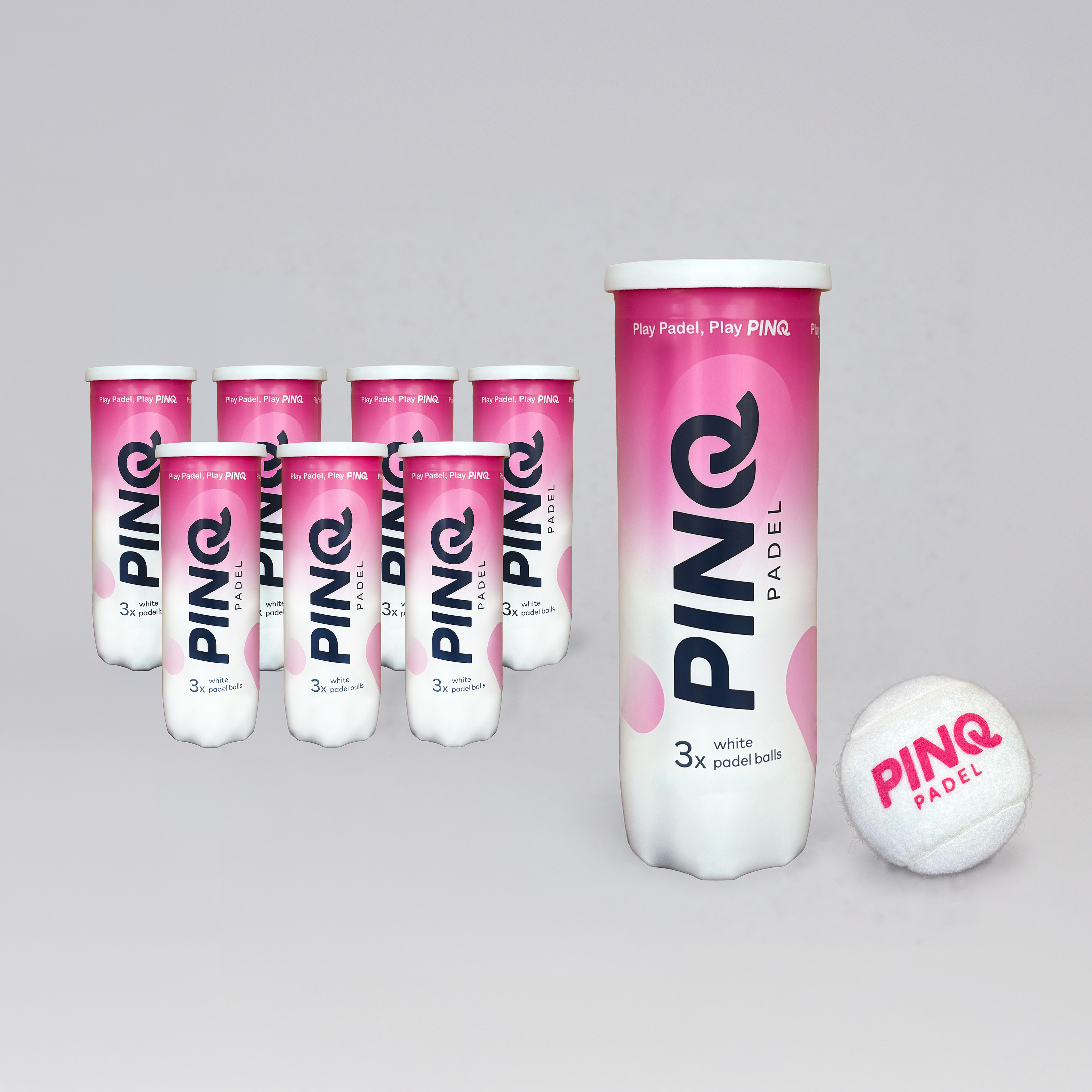 PINQ Padelballen - Wit - Octa Pack (8x3 ballen)